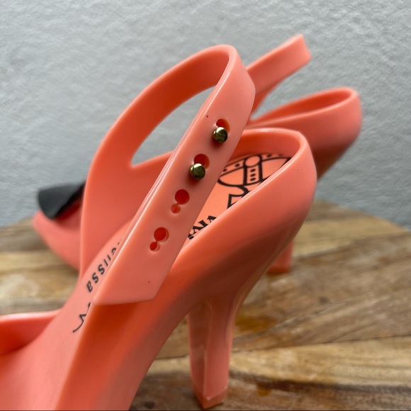 SOLD l Vivienne Westwood Anglomania Novelty Jelly Heart Peep Toe Pinup Heels - Picture 7 of 15